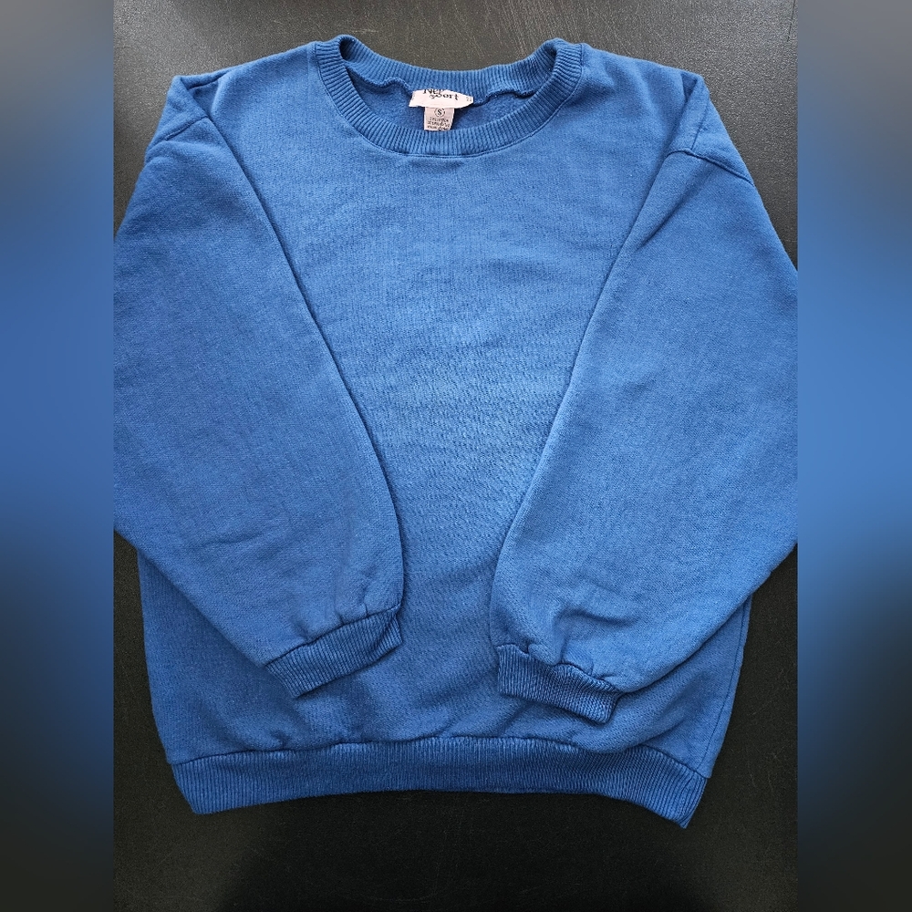 Vintage - Ivey Sport Blue Cotton Blend Sweatshirt - NWOT - Size S - Picture 8 of 8